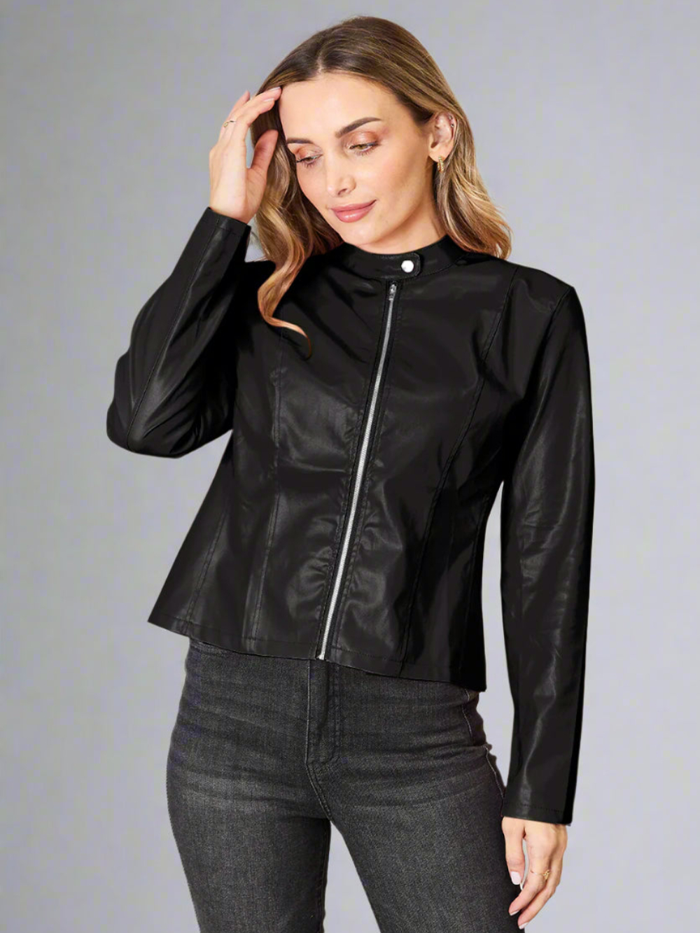 Solvivra Mockneck Rebel Zip Up Jacket