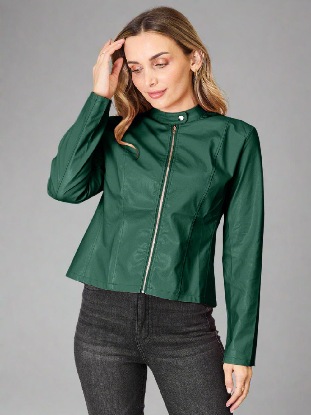 Solvivra Mockneck Rebel Zip Up Jacket