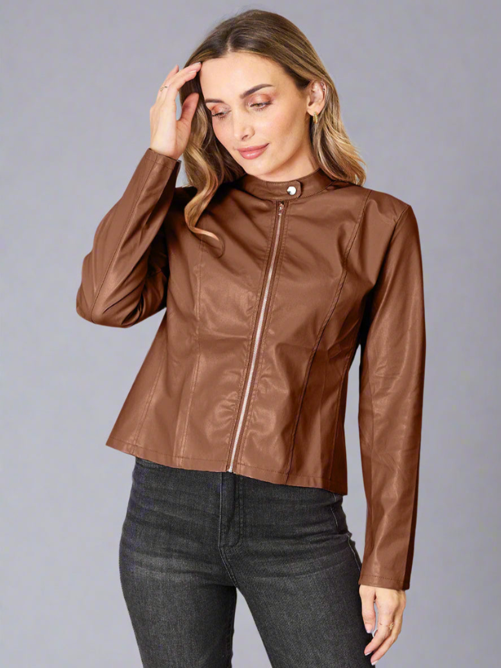 Solvivra Mockneck Rebel Zip Up Jacket