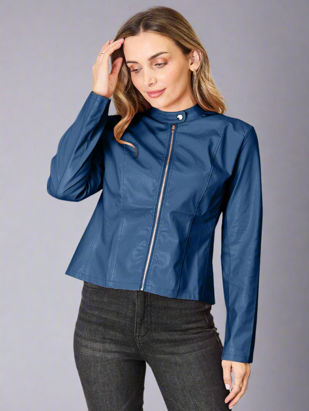 Solvivra Mockneck Rebel Zip Up Jacket