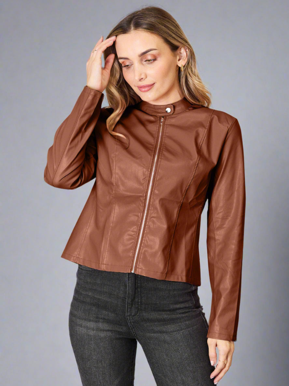 Solvivra Mockneck Rebel Zip Up Jacket