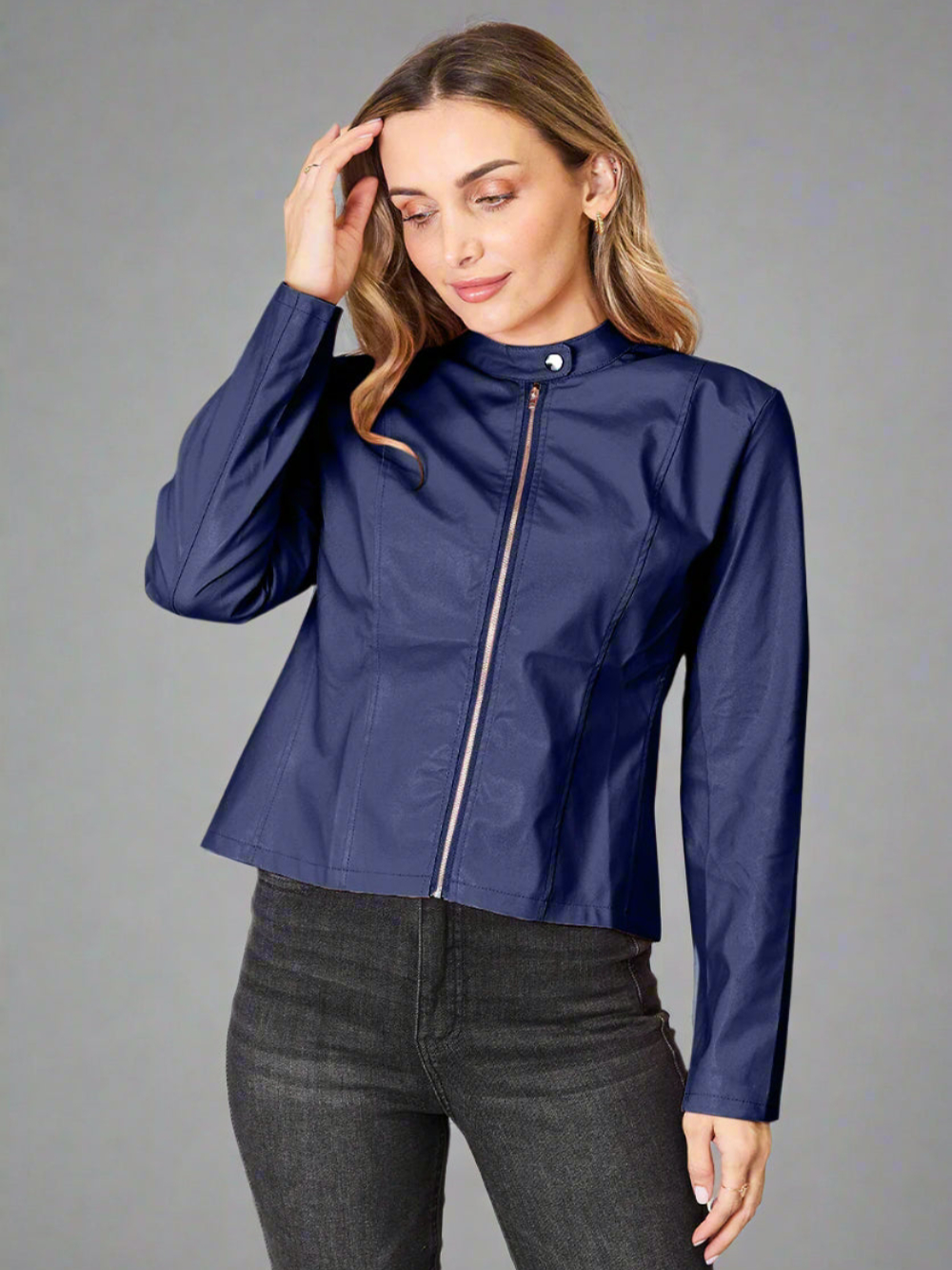 Solvivra Mockneck Rebel Zip Up Jacket