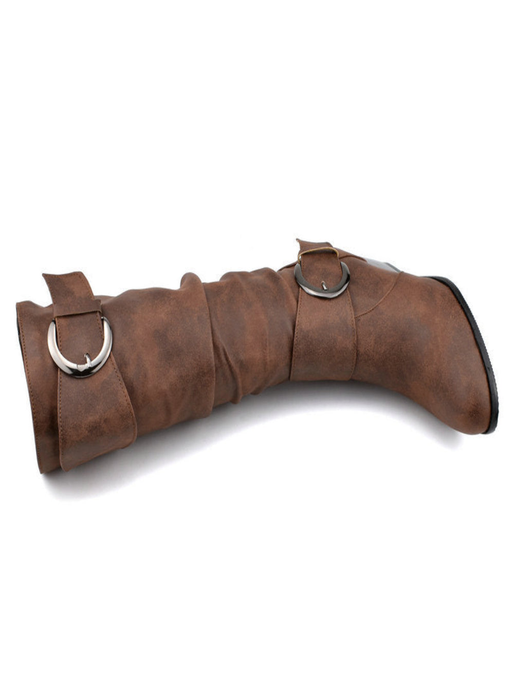 Solvivra Buckled Empire Round Toe Boots