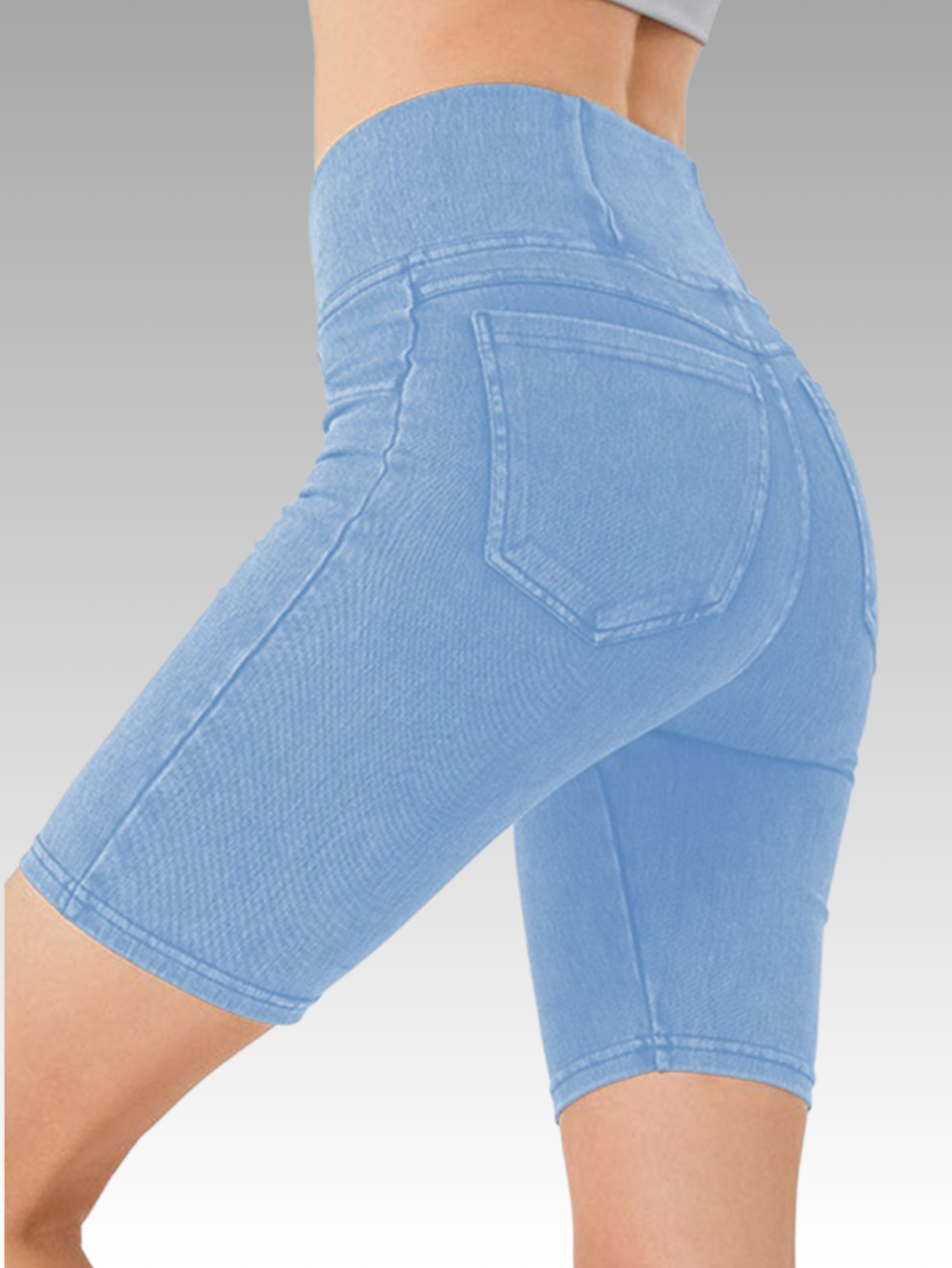 Solvivra Slay the Angle Denim Shorts