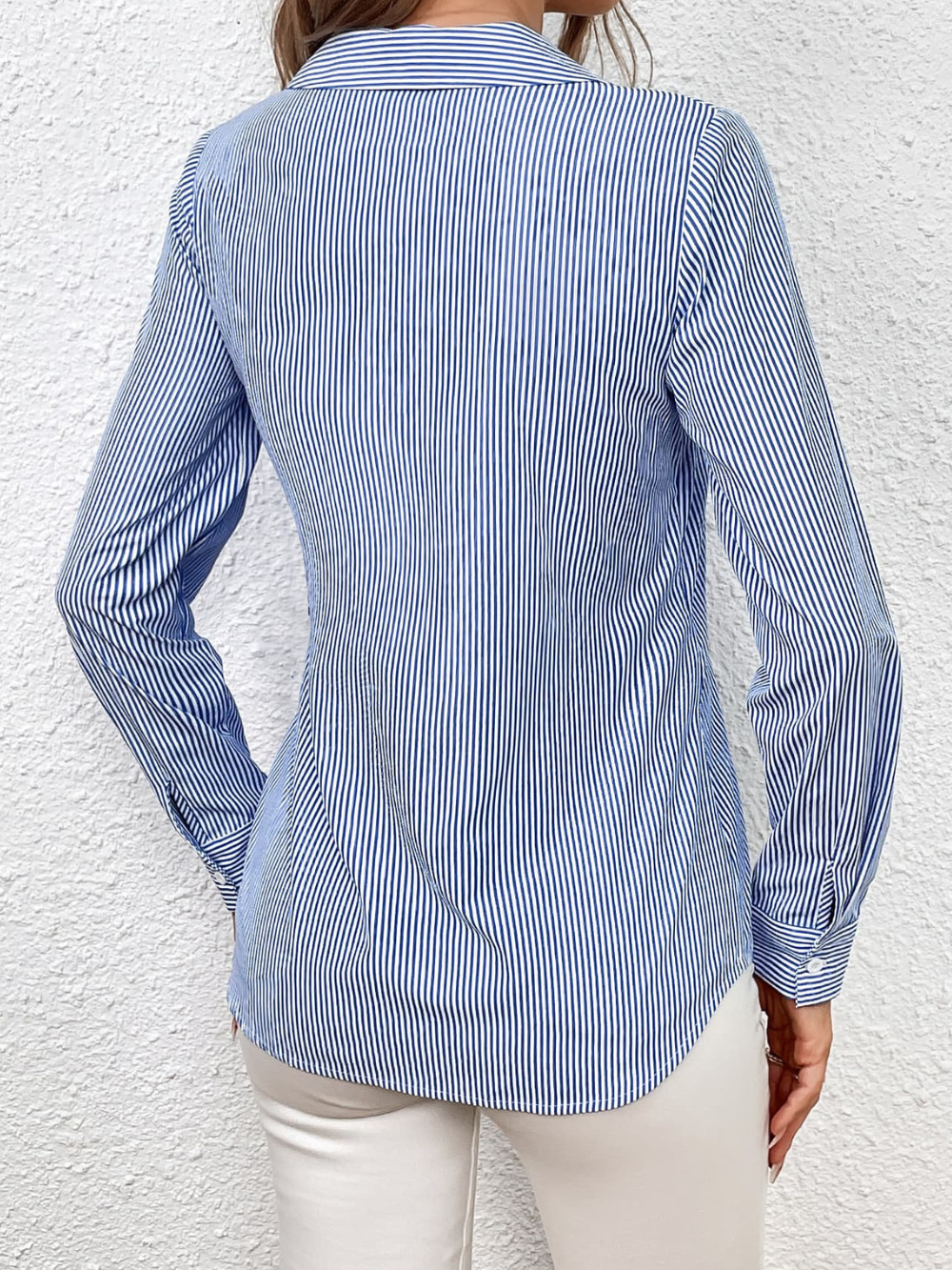 Solvivra Knotted Essence Striped Blouse