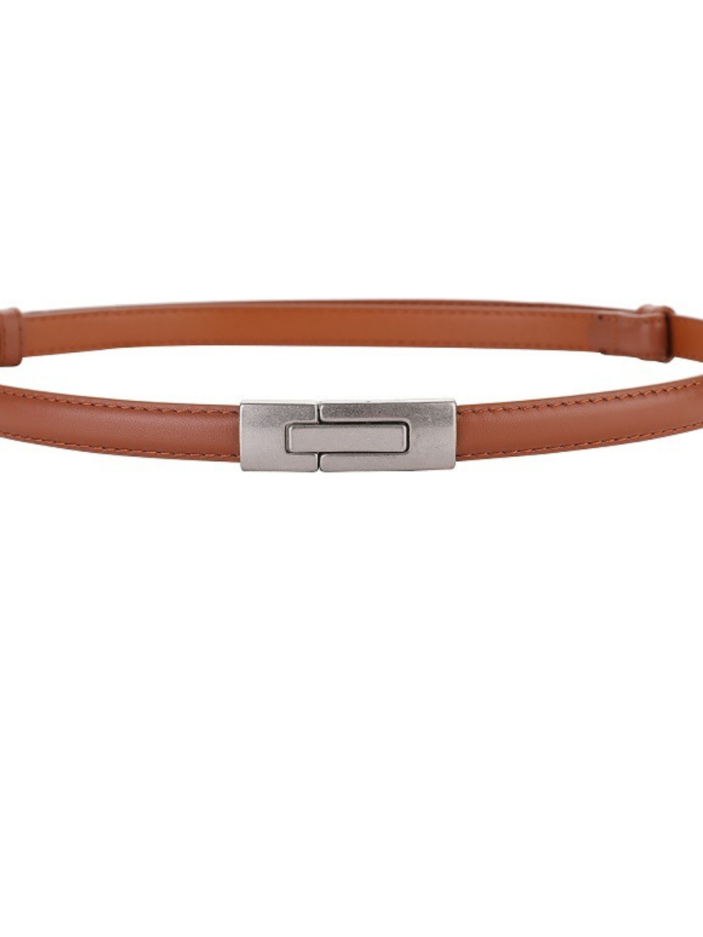 Solvivra Sleek Leather Button Belt