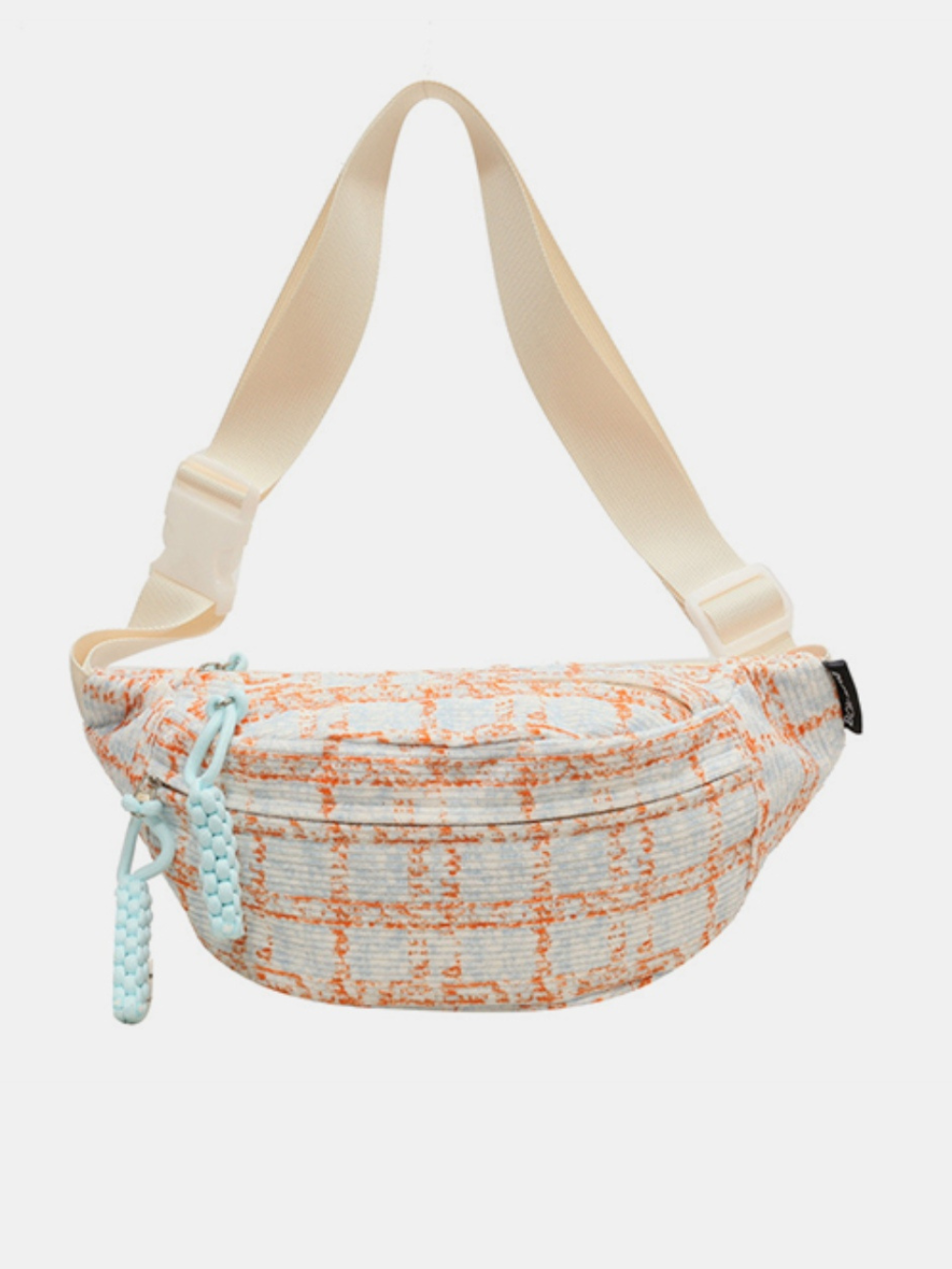 Solvivra Splash Thread Plaid Crossbody Bag