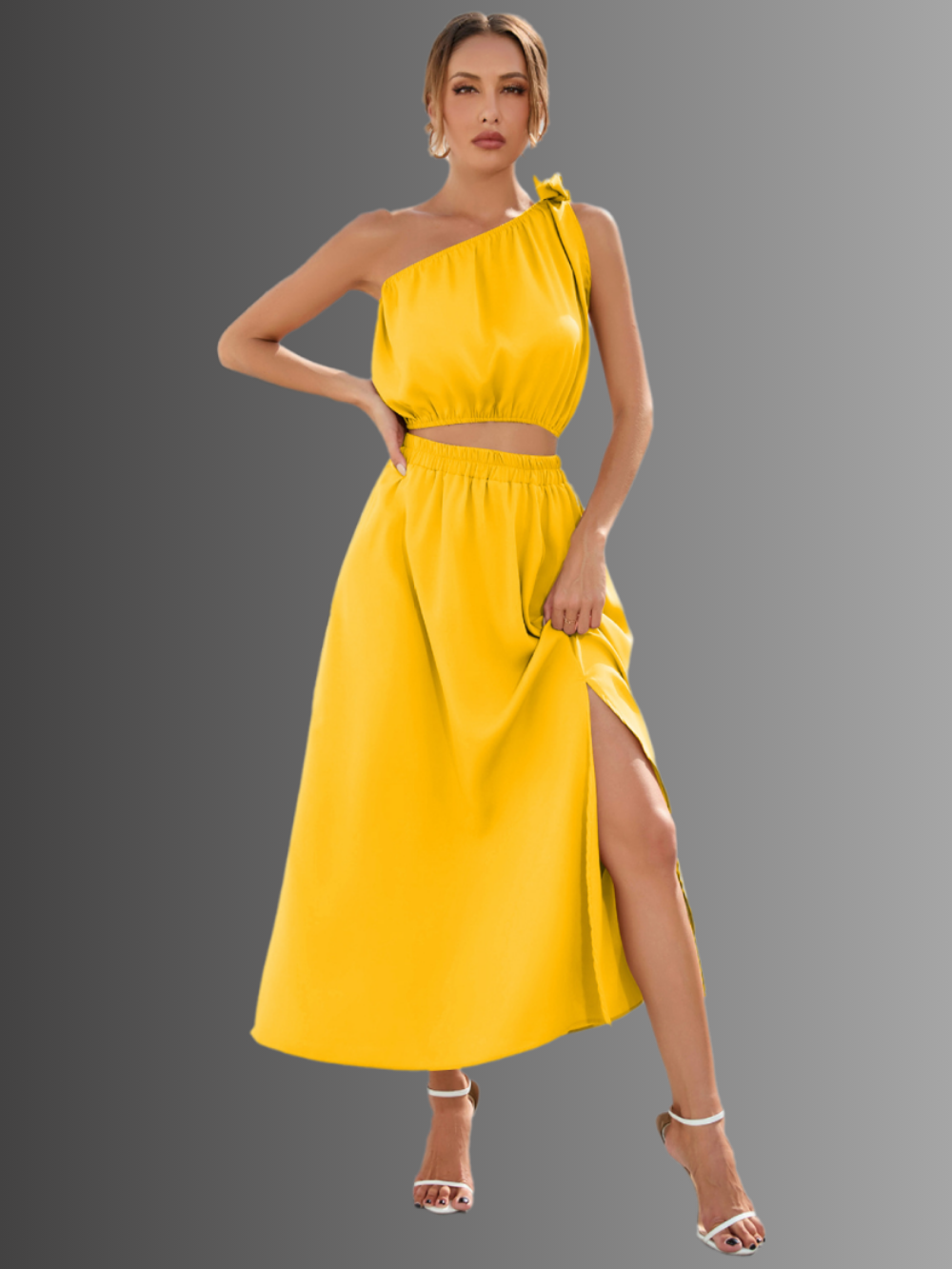 Solvivra Cut to Impress Top and Skirt Set