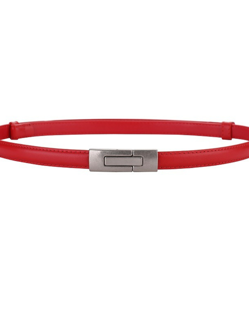 Solvivra Sleek Leather Button Belt