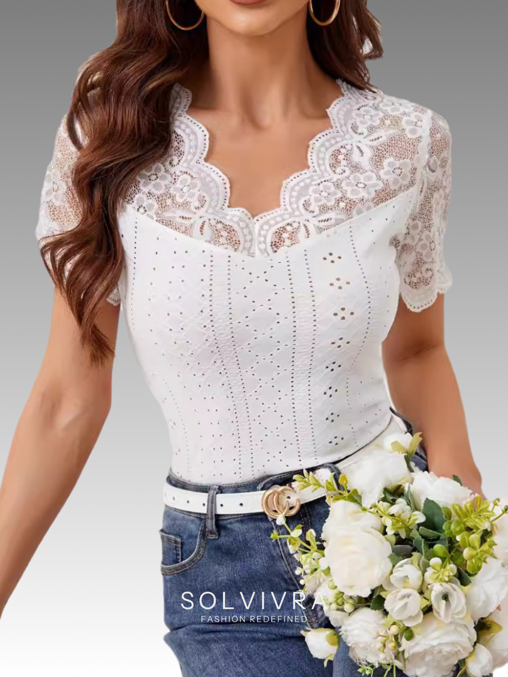 Solvivra Sommerpoesie Lace Trim Top