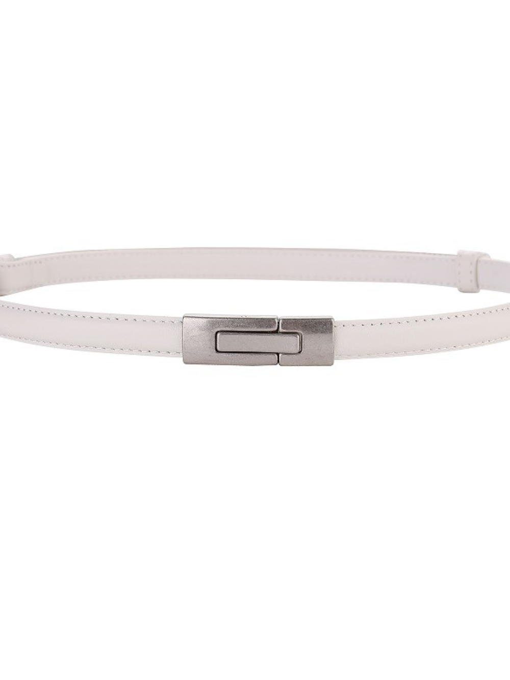 Solvivra Sleek Leather Button Belt