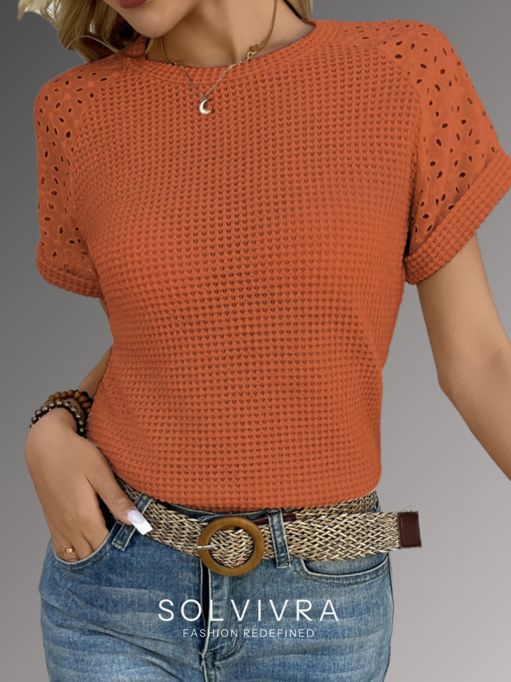 Solvivra Sweetly Woven Knit Top