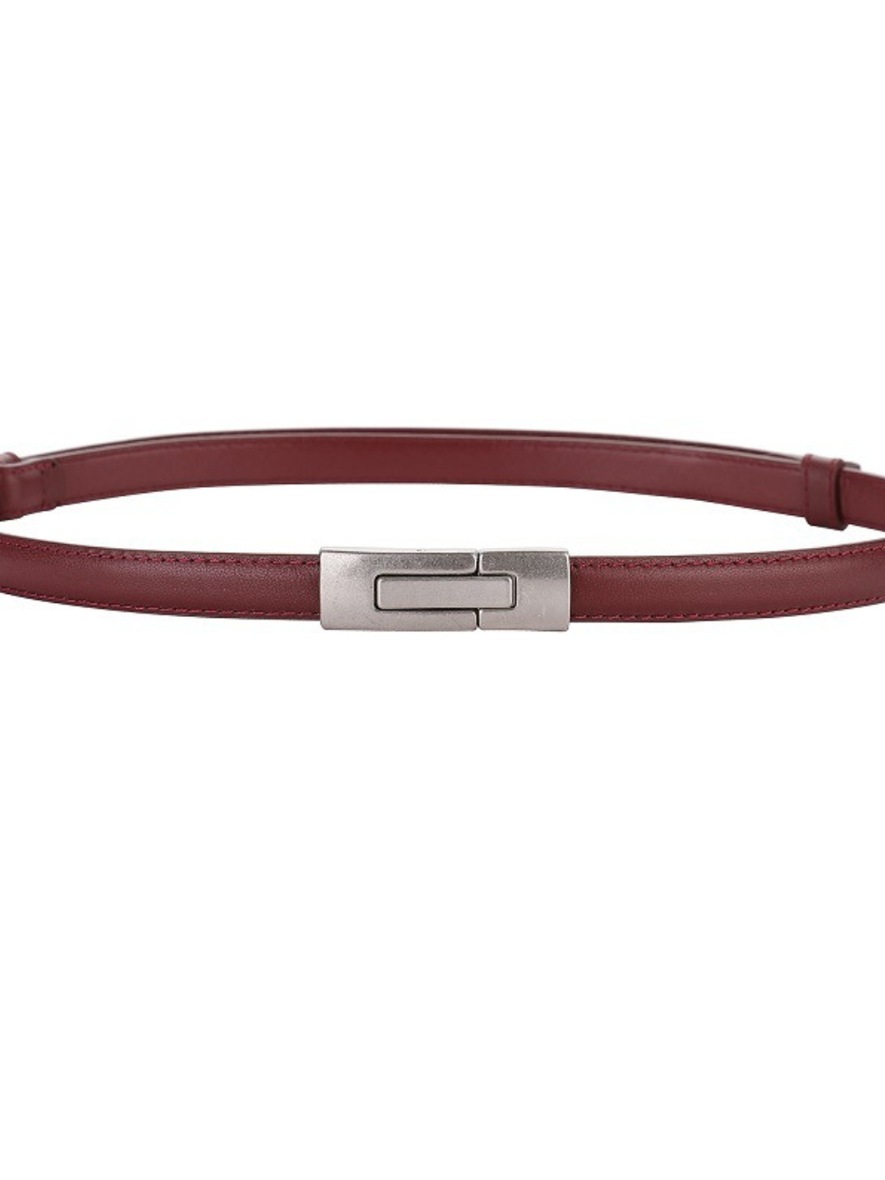 Solvivra Sleek Leather Button Belt