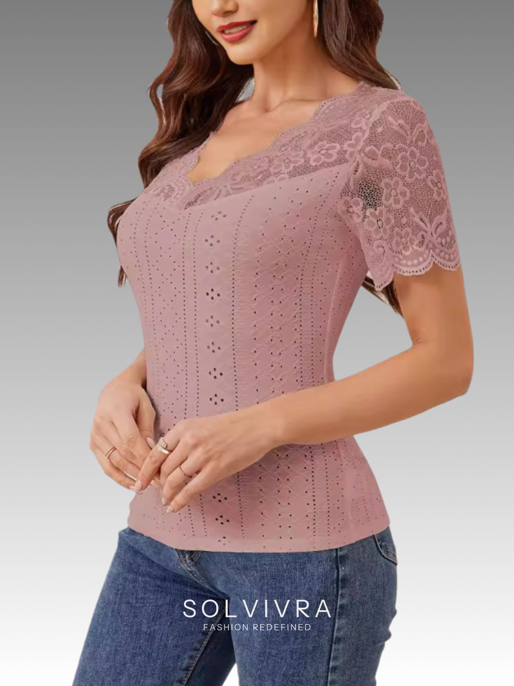 Solvivra Sommerpoesie Lace Trim Top
