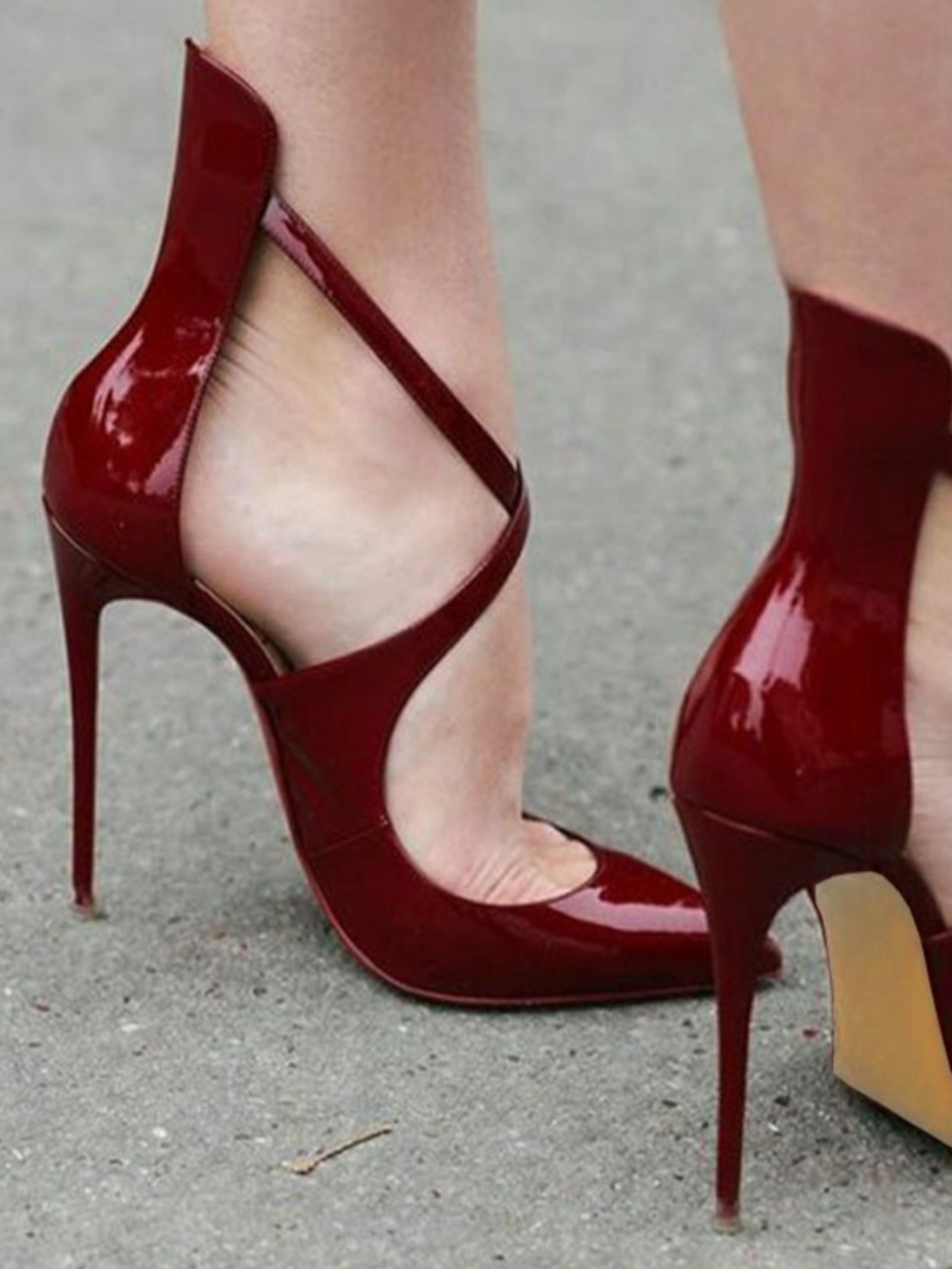 Solvivra Stride Cross Strap Stiletto