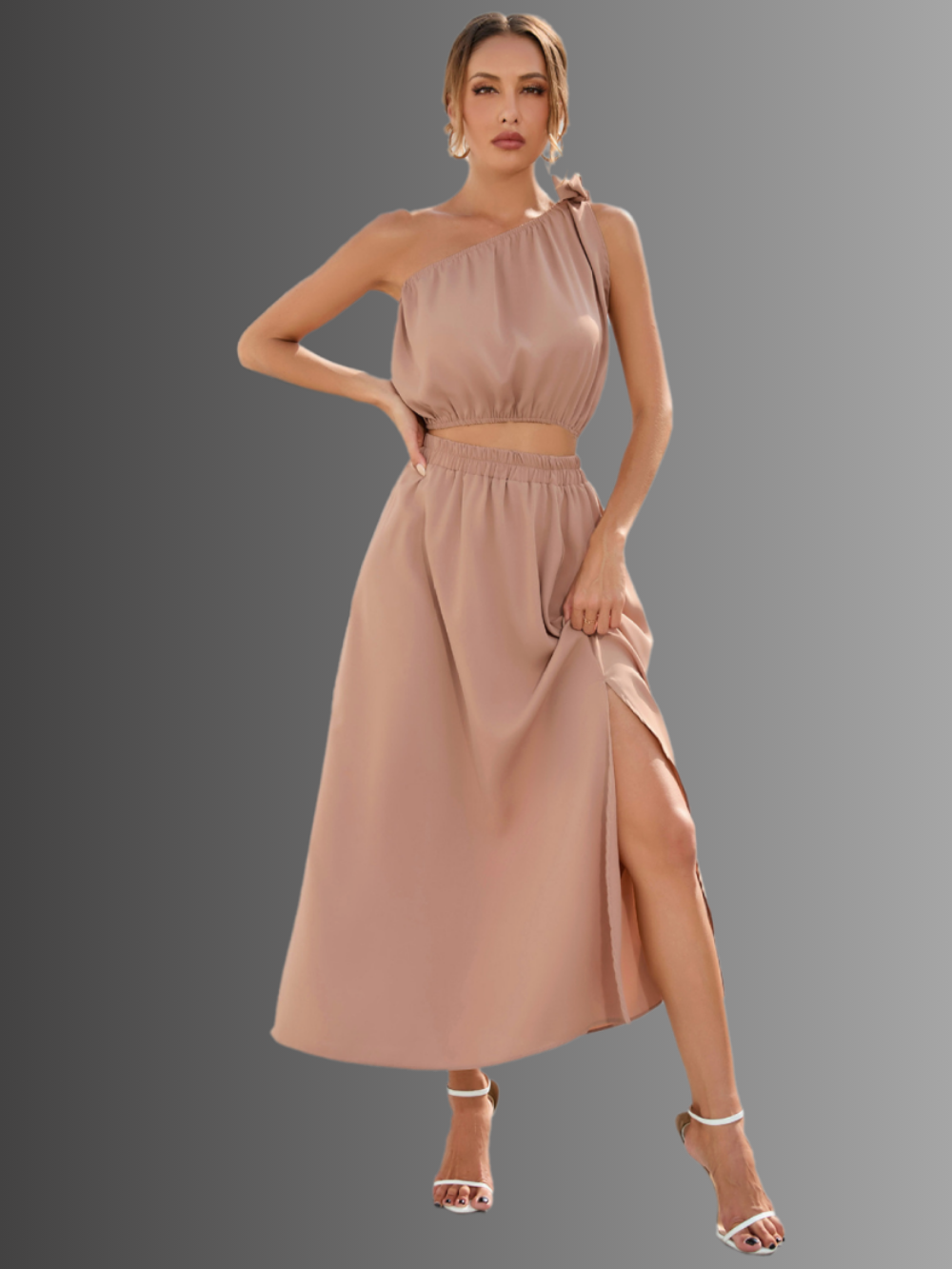 Solvivra Cut to Impress Top and Skirt Set