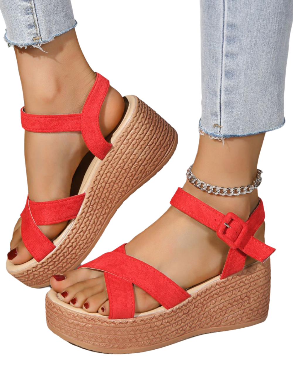 Solvivra Sway Straps Wedge Sandals