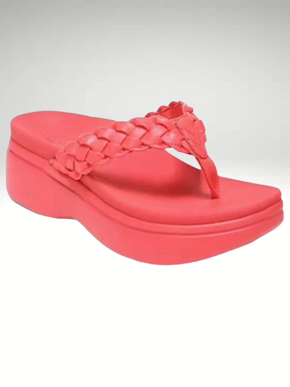 Solvivra Coastal Rise Toe Post Wedge Sandals