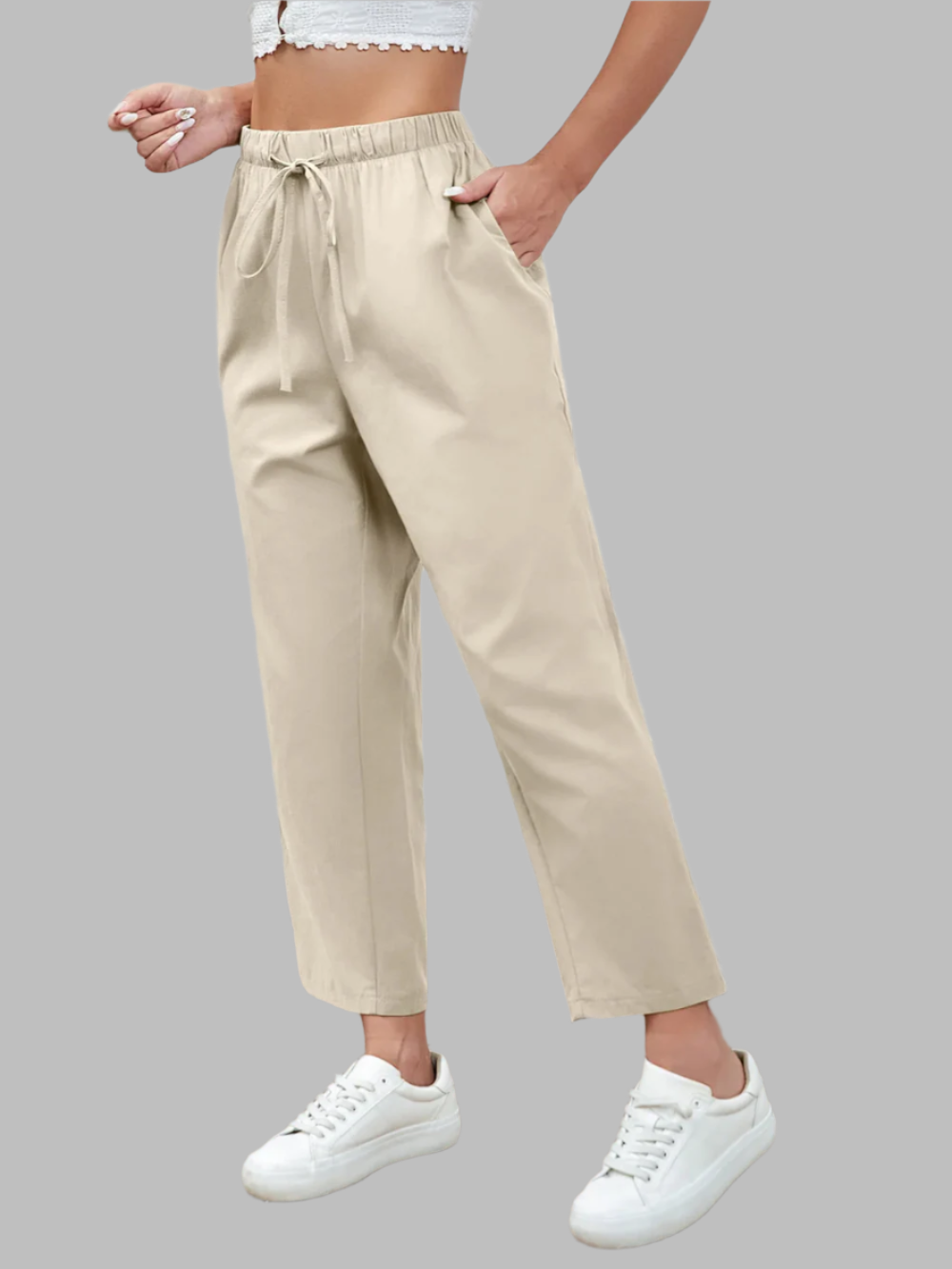 Solvivra Still Cotton Cropped Pants