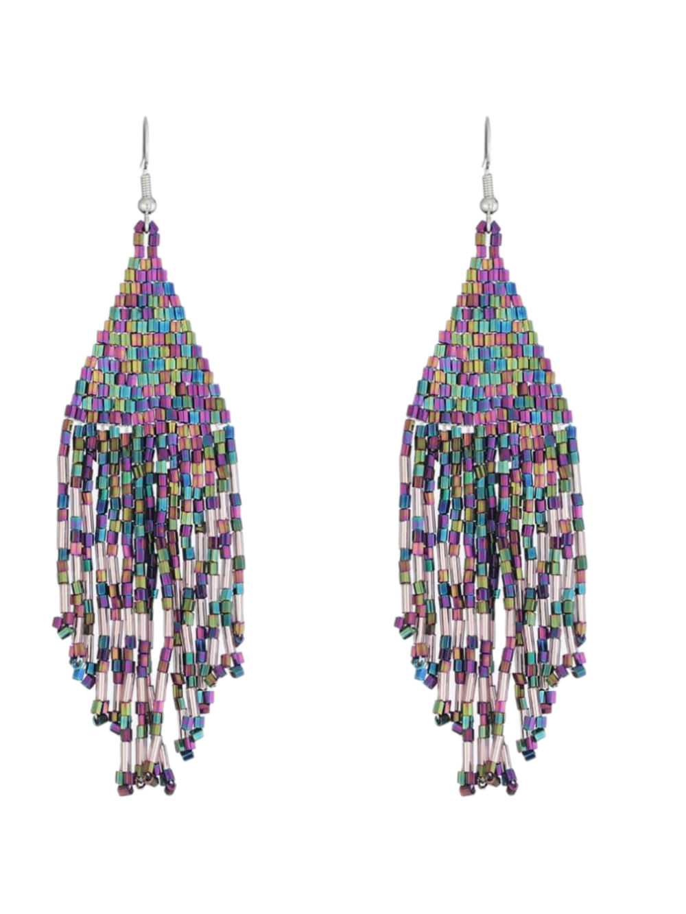 Solvivra Cascade Charm Beaded Dangle Earrings