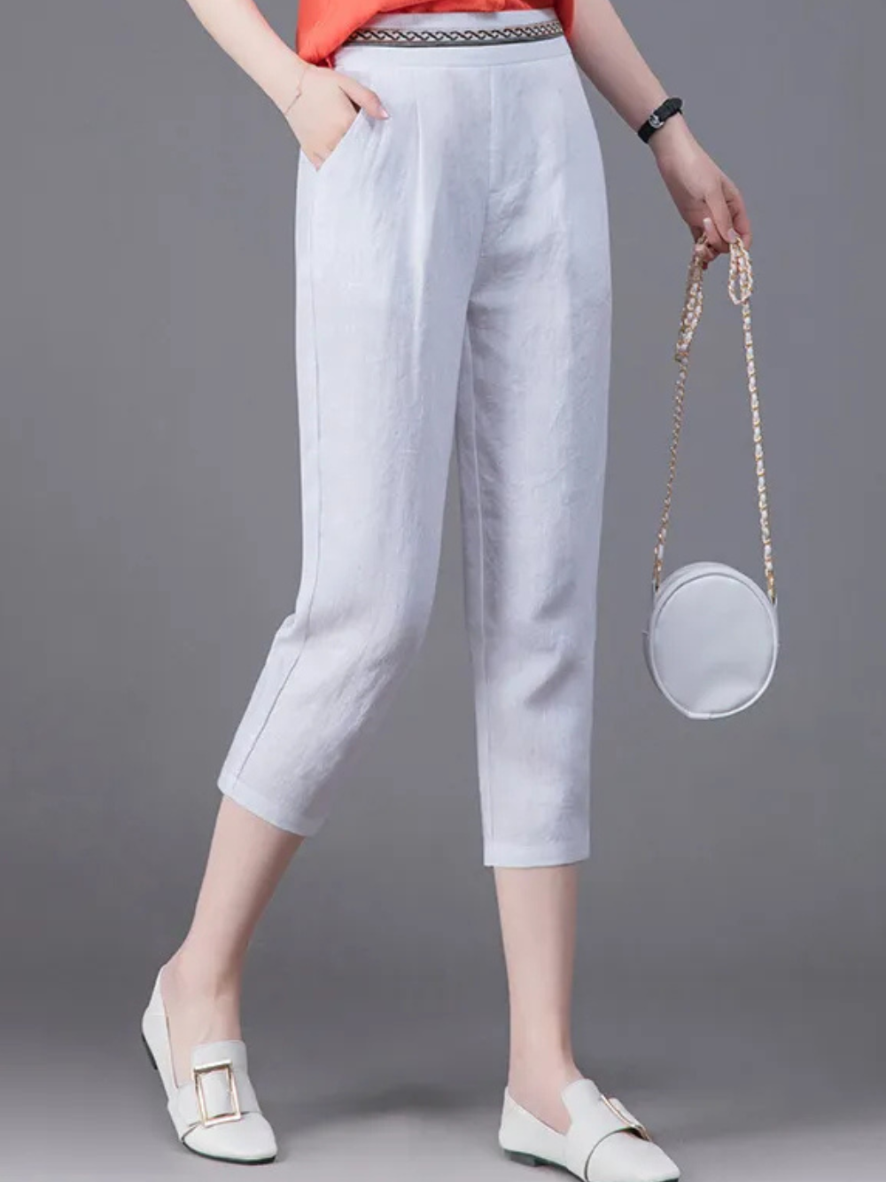 Solvivra Sundaze Linen Cropped Trousers
