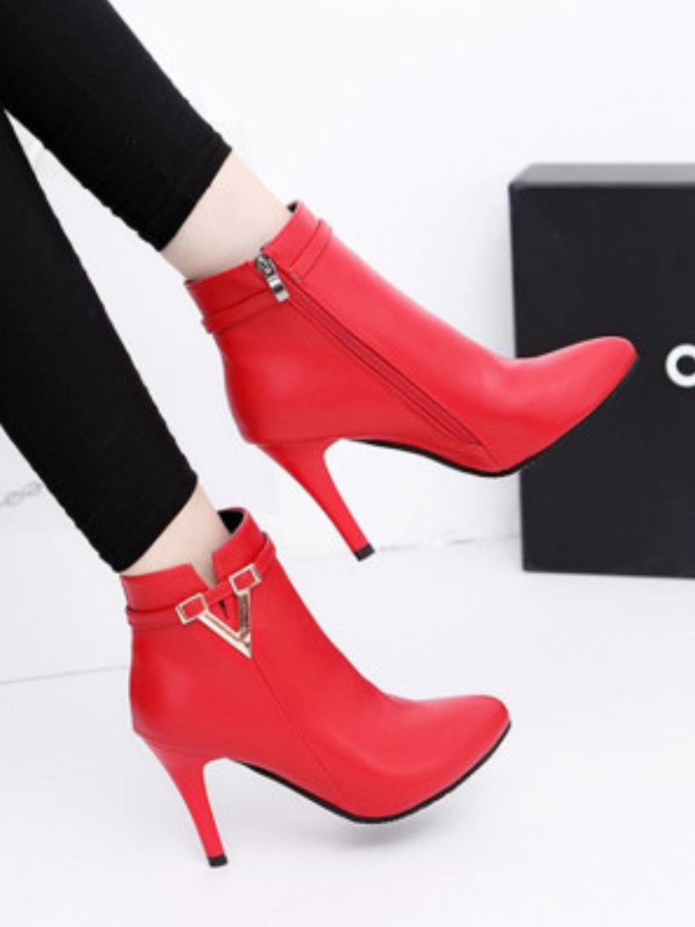 Solvivra Stripped Soul Heeled Boots