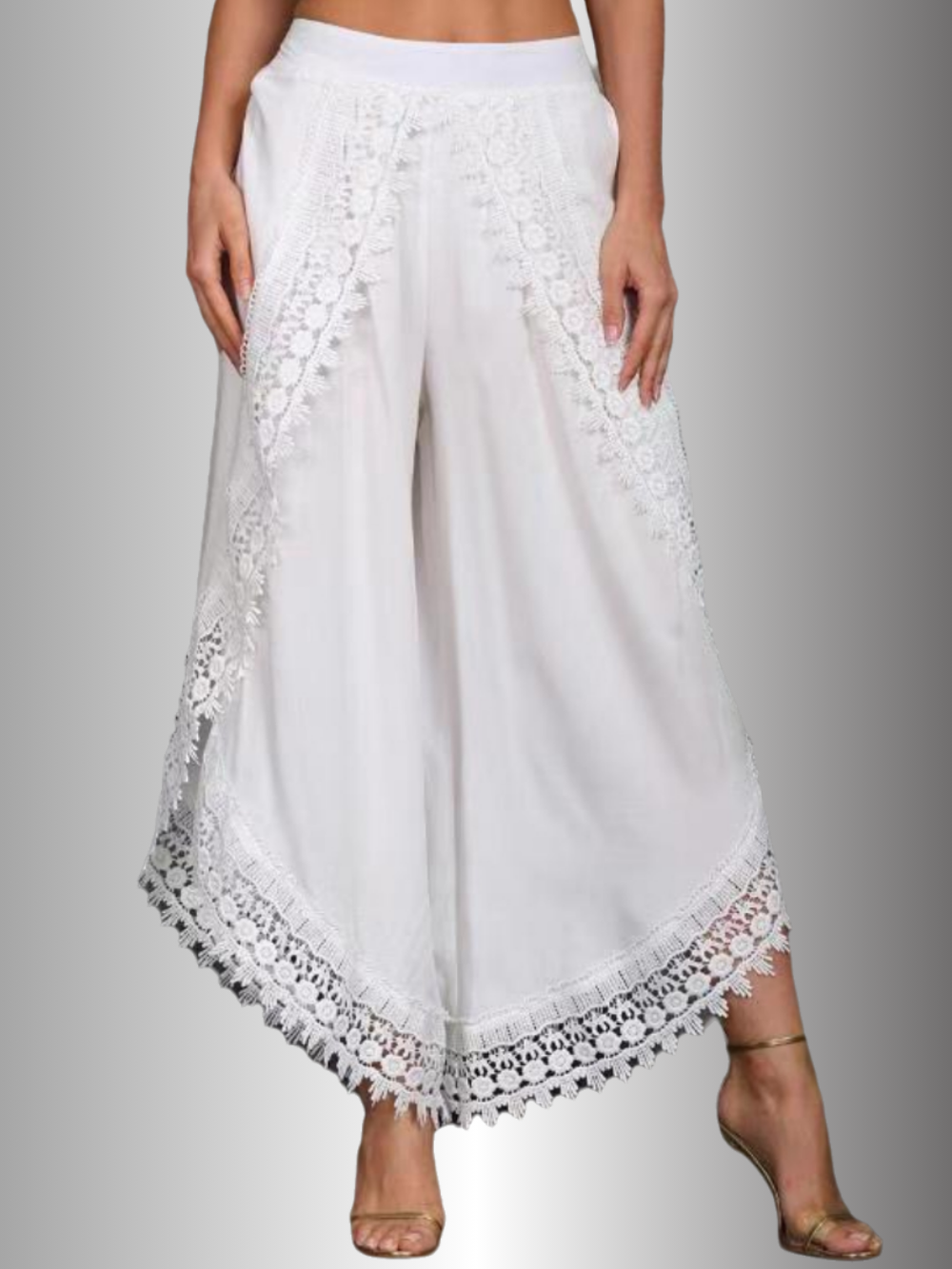 Solvivra Lacey Statement Wide Leg Pants