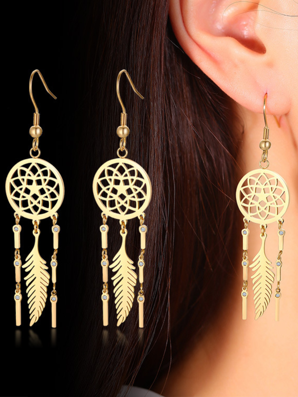 Solvivra Lunacatch Tassel Earrings