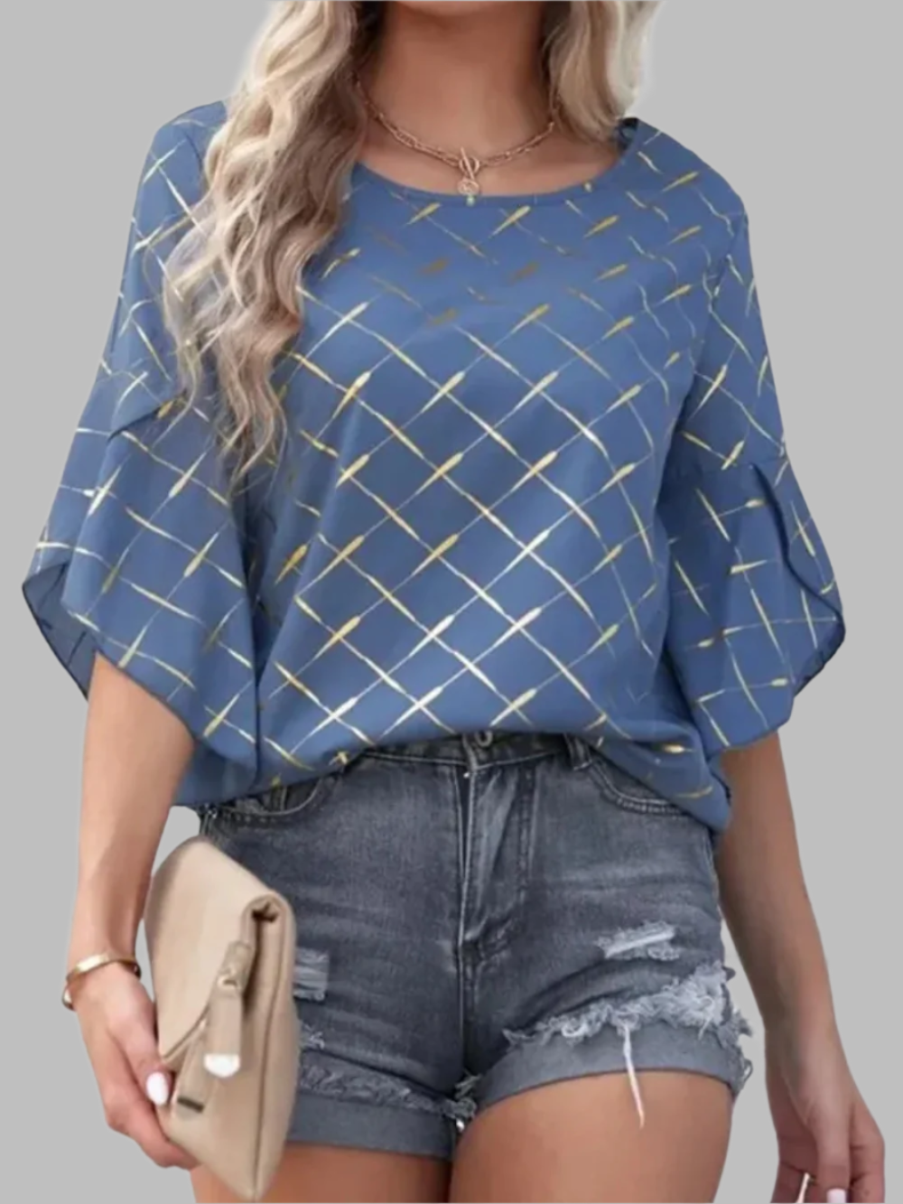 Solvivra Loose & Luxe Ruffle Tee