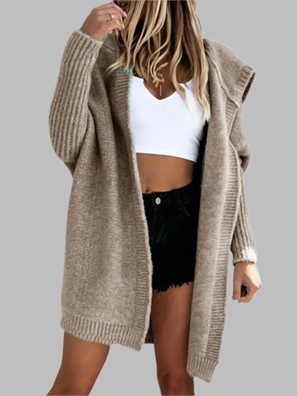 Solvivra Boldthread Hooded Cardigan