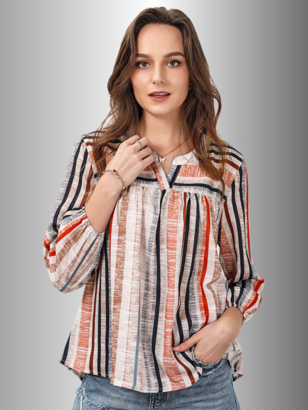 Solvivra Easy Hue Notched Neck Top