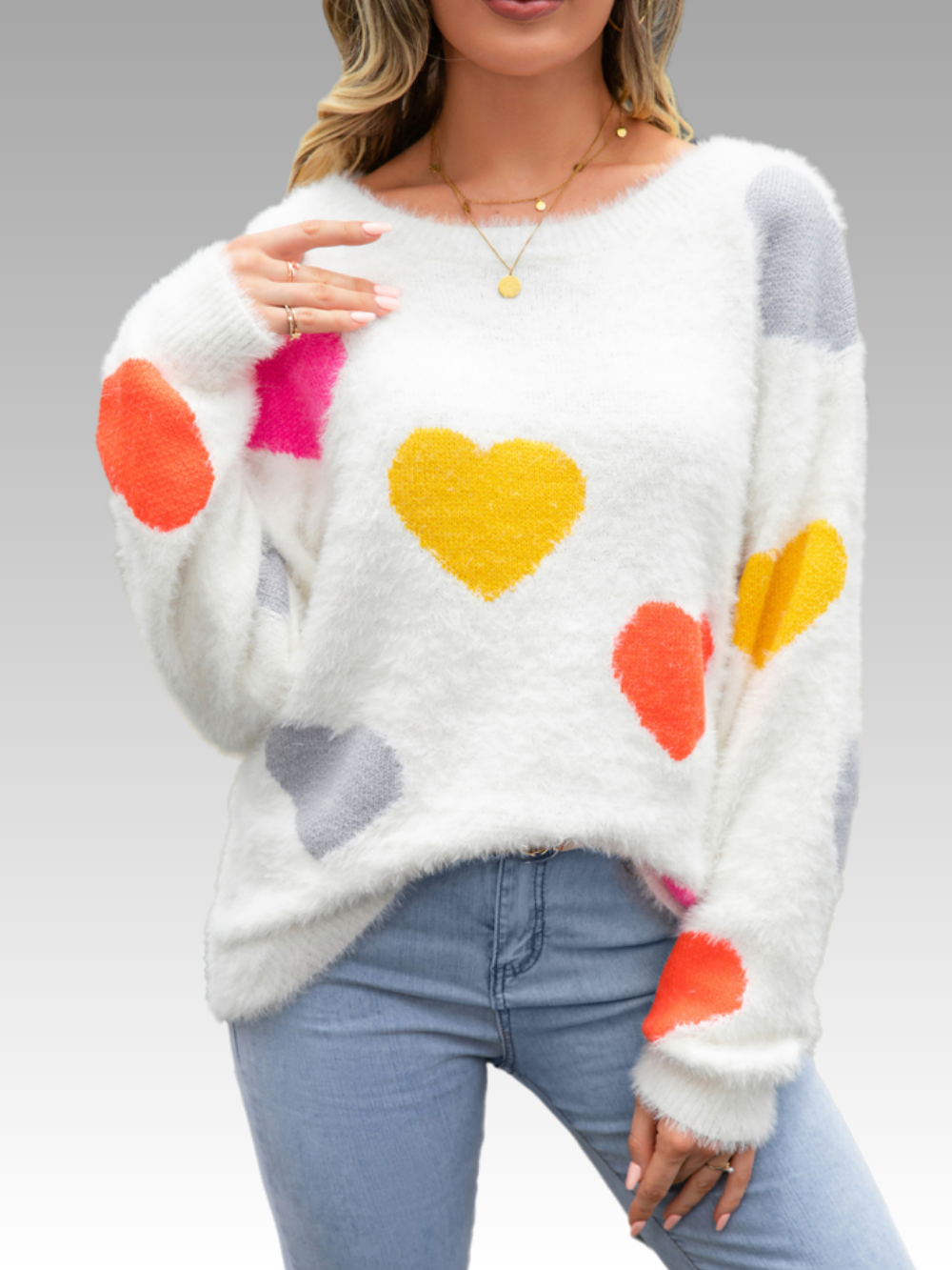 Solvivra Flutter Hearts Sweater