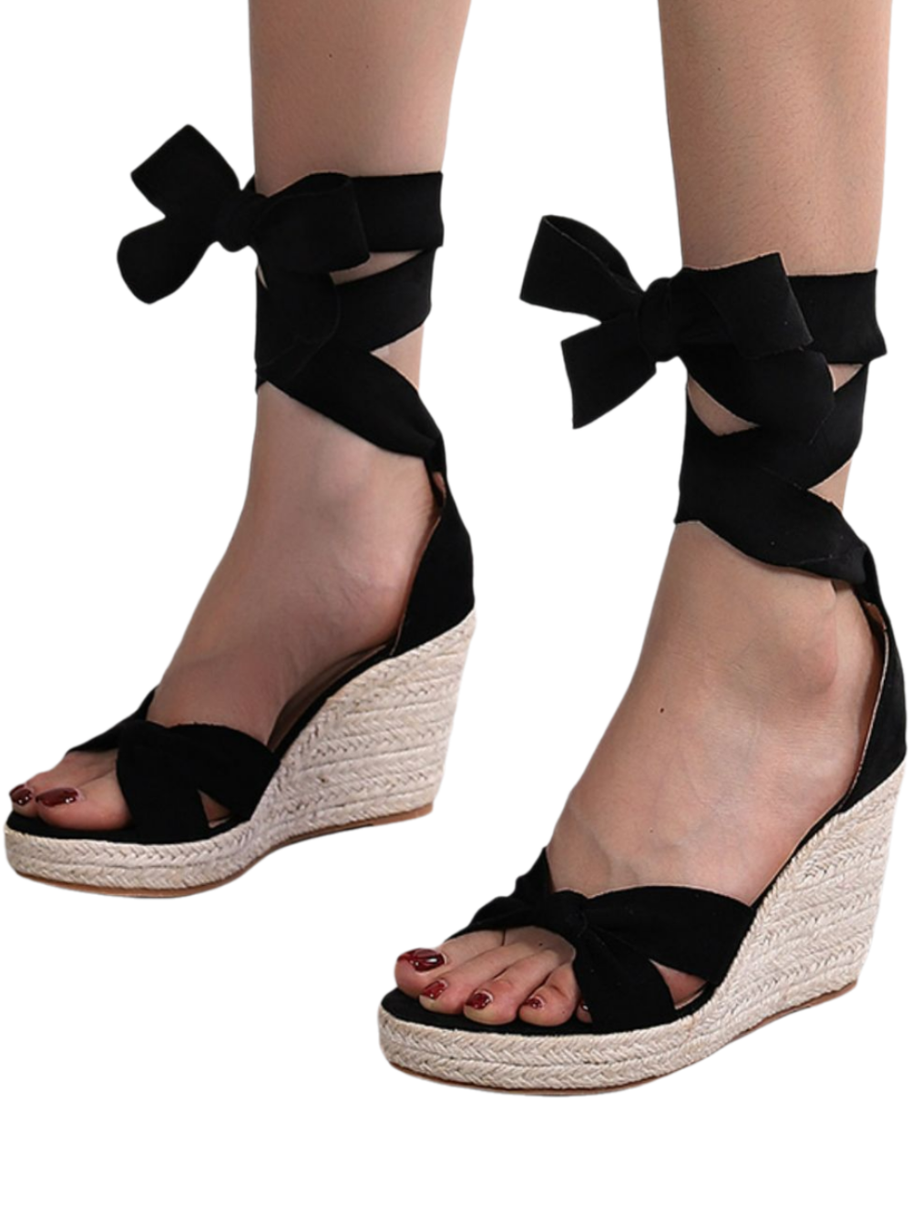 Solvivra Venus Wrapped Wedge Sandals
