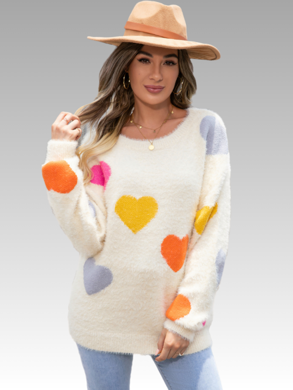 Solvivra Flutter Hearts Sweater