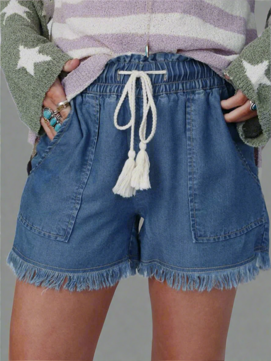 Solvivra Raw Revival Denim Shorts