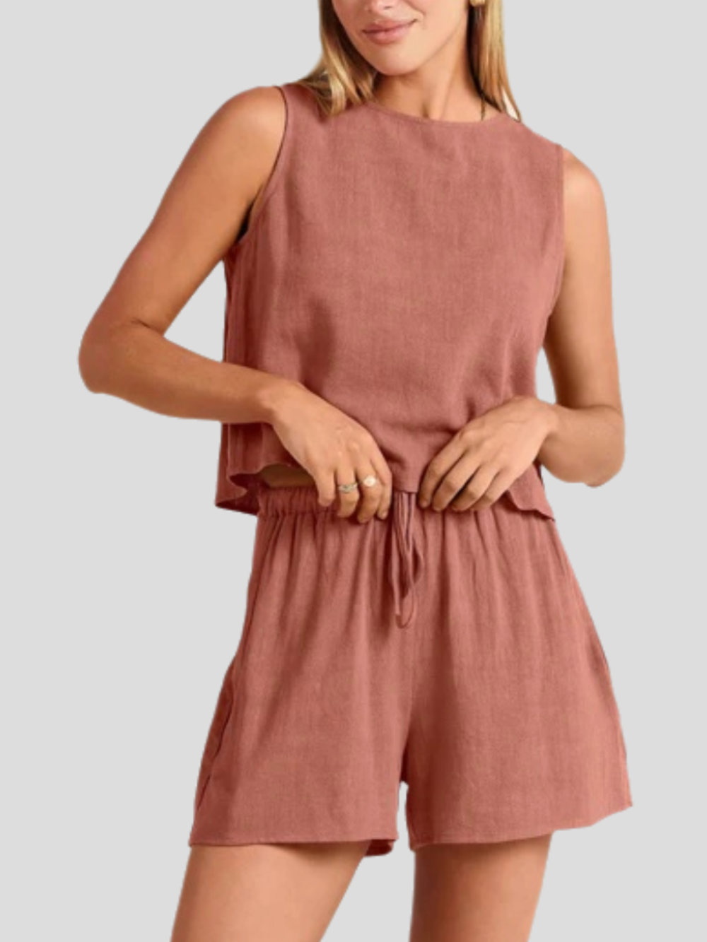 Solvivra Tropical Ease Drawstring Summer Set