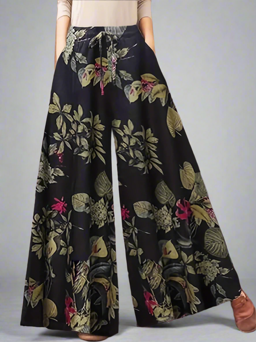 Solvivra Flora Aura Plus Wide Leg Pants