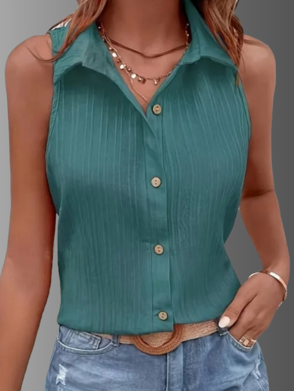 Solvivra Summer Breeze Sleeveless Blouse