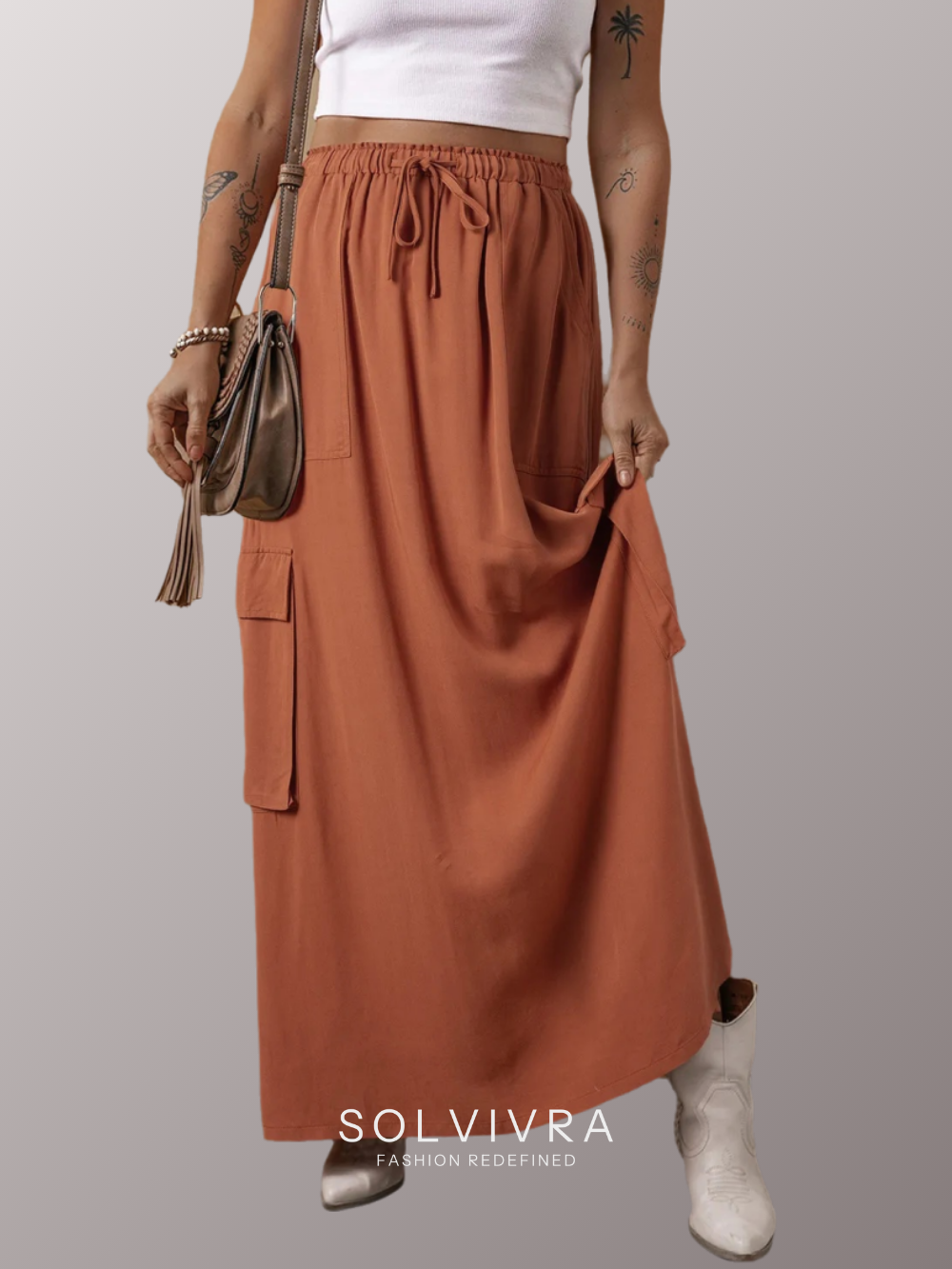 Solvivra Biscotti Belle Drawstring Skirt