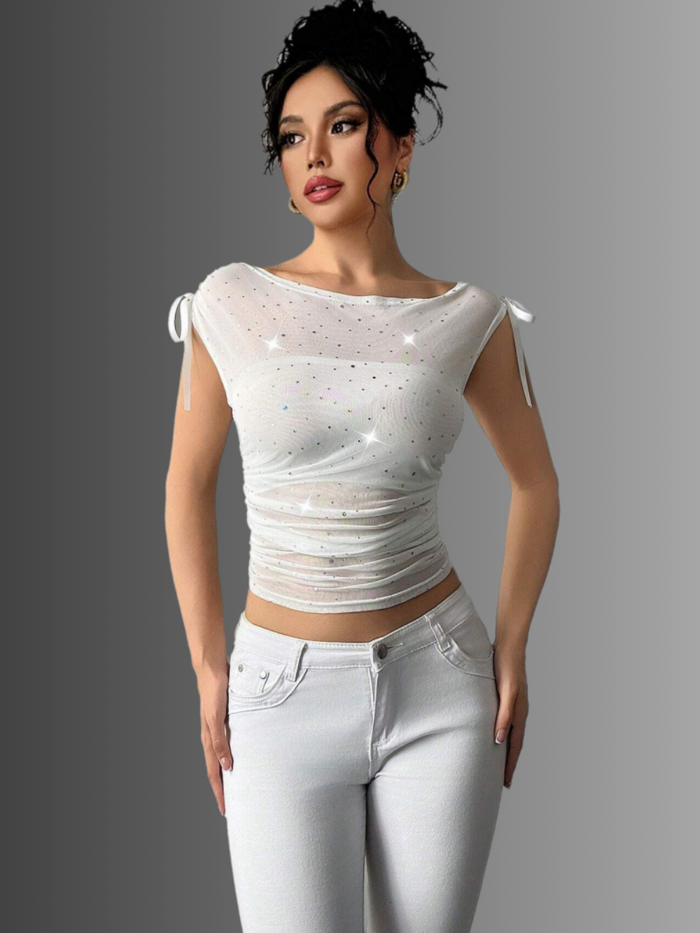 Solvivra Ocean Whispers Ruched Top
