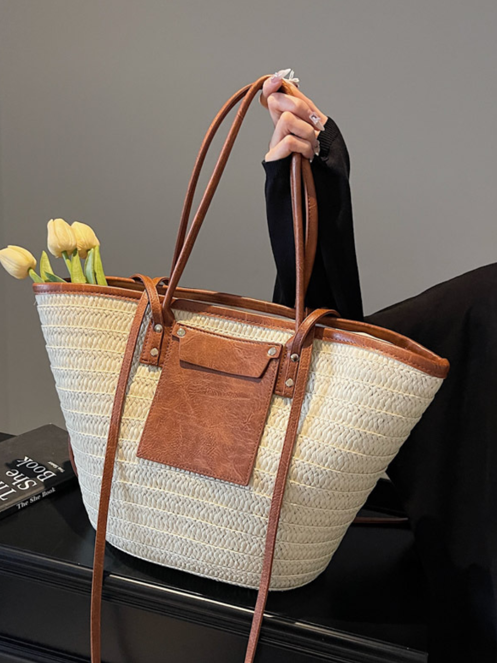 Solvivra Sun Weave Straw Handbag