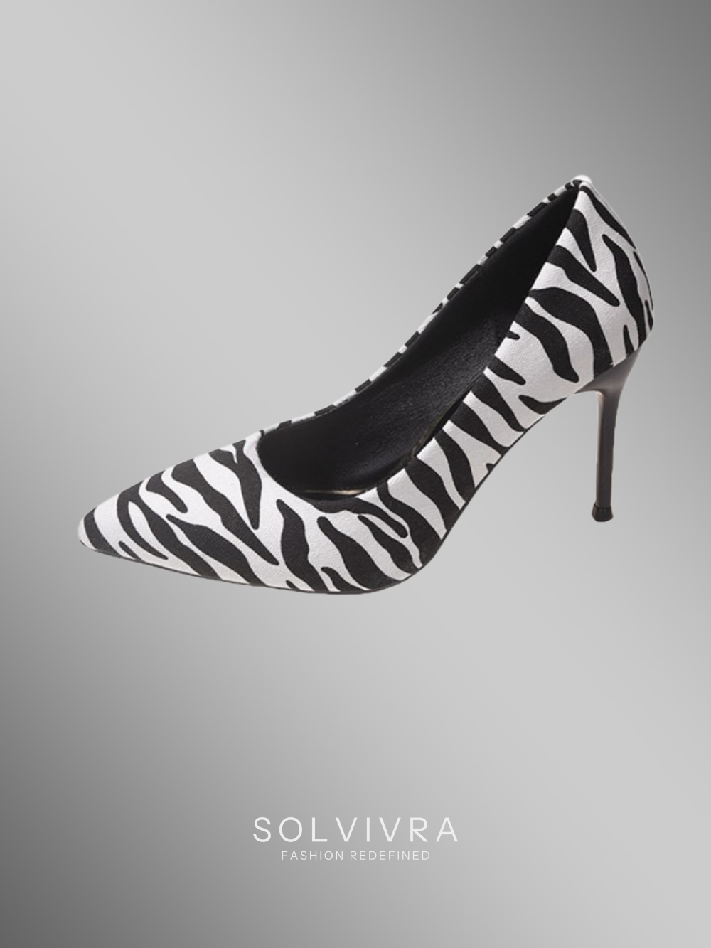 Solvivra Wild Stride Zebra Stilettos