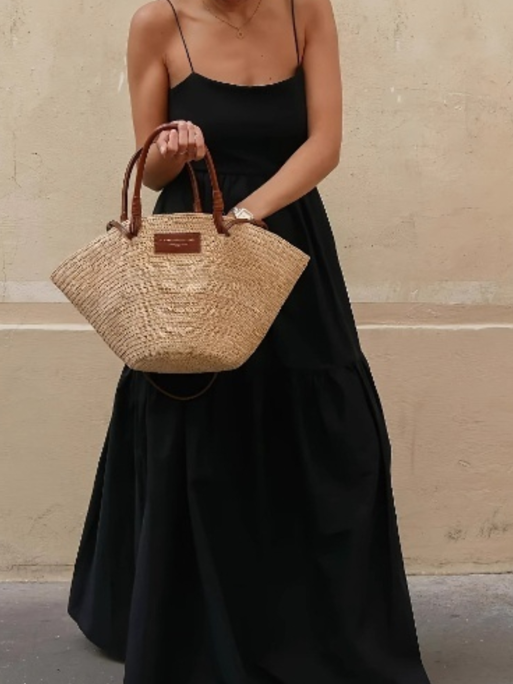 Solvivra Noir Muse Backless Sling Dress