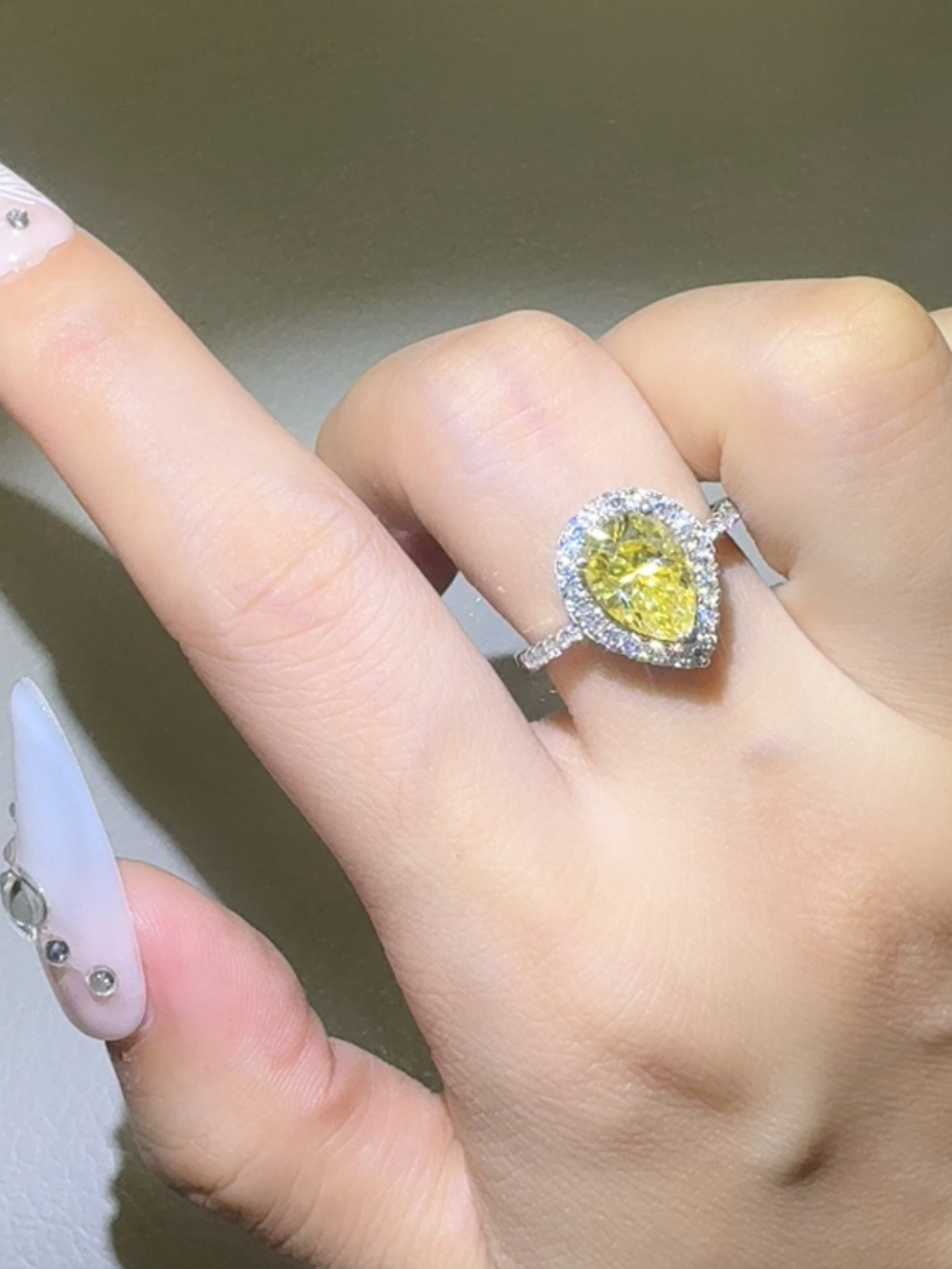 Solvivra Citrine Crown Ring