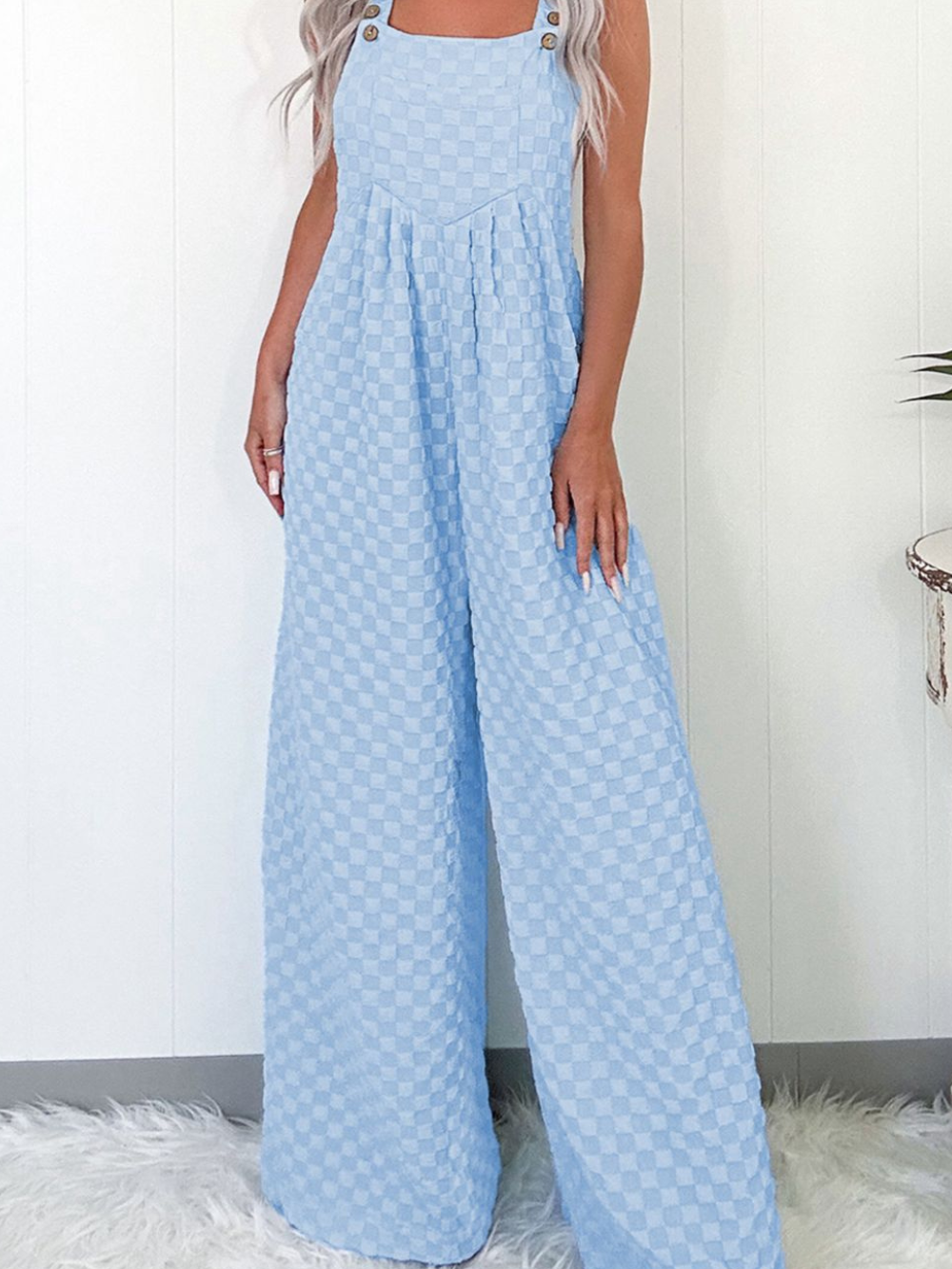 Solvivra Sky Charm Pocketed Overalls