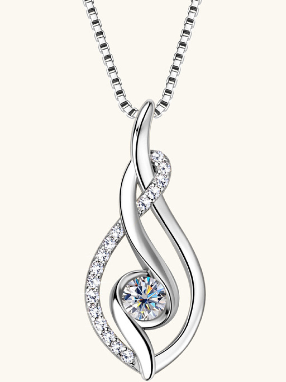 Solvivra Eternal Gleam Moissanite Necklace