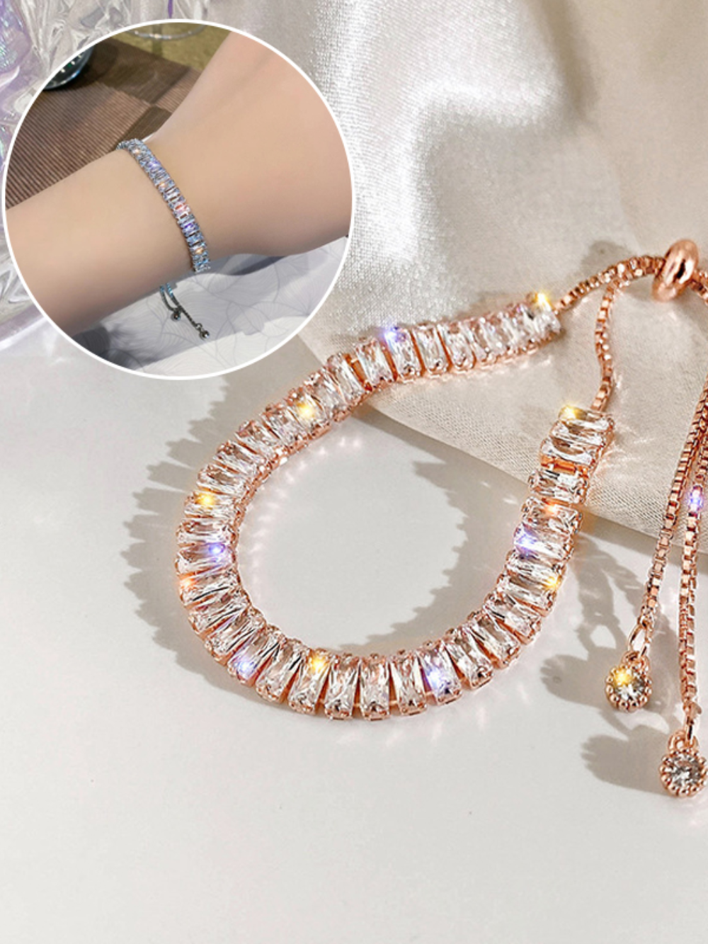 Solvivra Glimmer Link Adjustable Bracelet