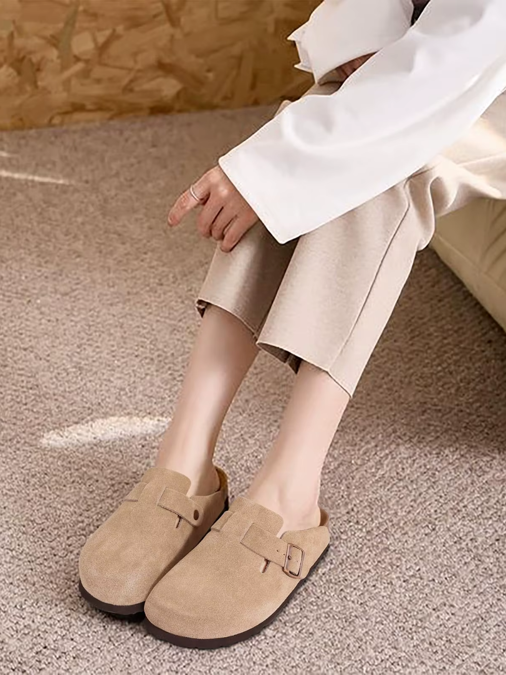 Solvivra SuedeStep Comfort Slides