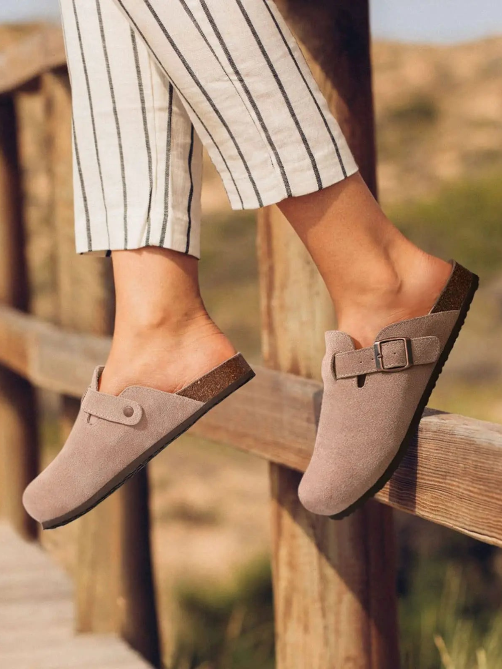 Solvivra SuedeStep Comfort Slides