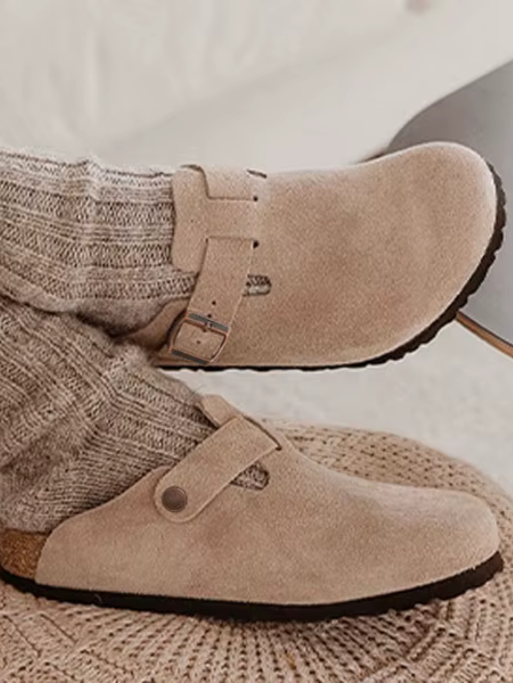 Solvivra SuedeStep Comfort Slides